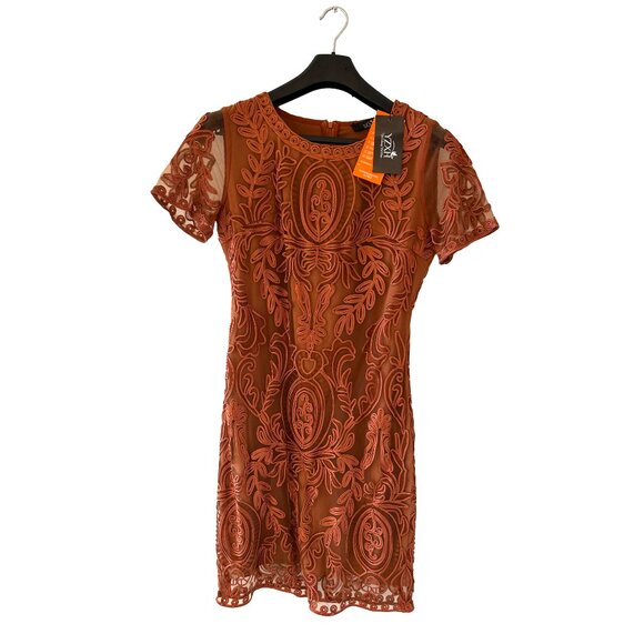 YZXH Dress with Embroidered Appliqué Trim - Picture 8 of 11